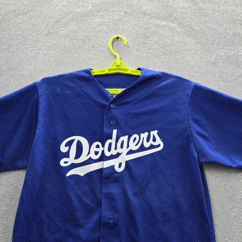 VINTAGE Los Angeles Dodgers Men Jersey M‎ Blue Majestic Baseball 90s USA